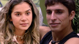 BBB20 - Felipe brinca com Gizelly e sister rebate: “Beijar, só você, bebê”