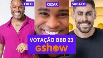 Enquete BBB 23 + Votação Gshow: Cara de Sapato, Cezar e Fred Nicácio, quem sai e quem fica no 7º Paredão?