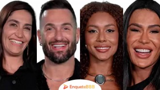 Enquete BBB 25 3º Paredão: Diego, Daniele, Gracyanne ou Giovanna, quem você quer eliminar?