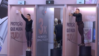 Aline é a nona eliminada da 8ª Prova do Líder