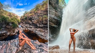 Aline Patriarca posta foto de biquíni e ganha elogios: 'Perfeição na forma humana'