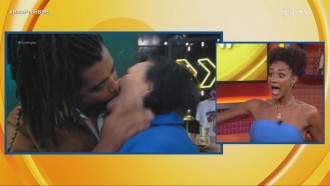 Aline reage a beijo de Diogo Almeida em Dona Déa: 'Não admito'