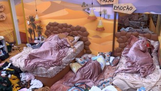 Brothers dormem antes da Prova do Líder no BBB 23