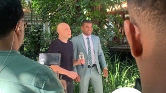 Campeão do BBB 24, Davi, chega aos Estúdios Globo