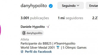Daniele Hypolito, do BBB 25, atinge 1 milhão de seguidores