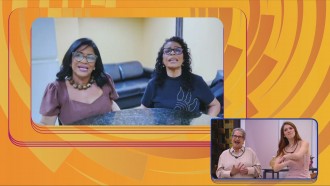 Delma e Vilma mandam recado para dona Geralda: 'Lobas do BBB'