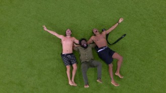 Finalistas recebem champagne no BBB 22