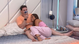 Gustavo e Key Alves gravam Podcast do Líder no BBB 23