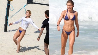 Jade Picon exibe barriga trincada em dia ensolarado na praia