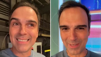 Tadeu Schmidt dá spoiler de seu novo estúdio no BBB 23