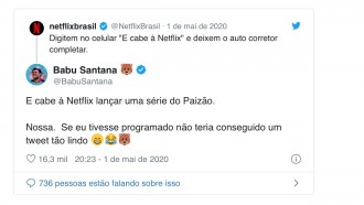 Babu pede ‘série do Paizão’ à Netflix e internet PIRA
