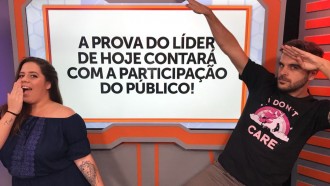 Prova do Líder desta quinta contará com a participação do público