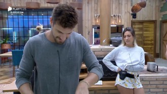 Tati compara Guilherme a Rodrigo Hilbert e leva invertida de peão