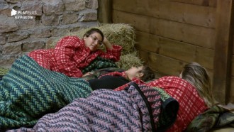 Tati, Hari e Thayse cogitam votar na Andrea na próxima formação da roça