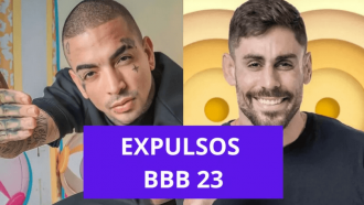 Veja o momento que MC Guimê e Cara de Sapato são expulsos do BBB 23