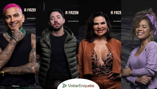 Enquete A Fazenda 13: Dynho, Rico, Solange e Sthefane estão na roça; vote