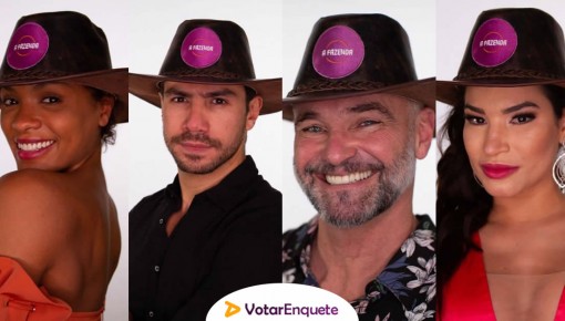 Lidi Lisboa, Mateus Carrieri, Mariano e Raissa Barbosa formam a 11ª roça