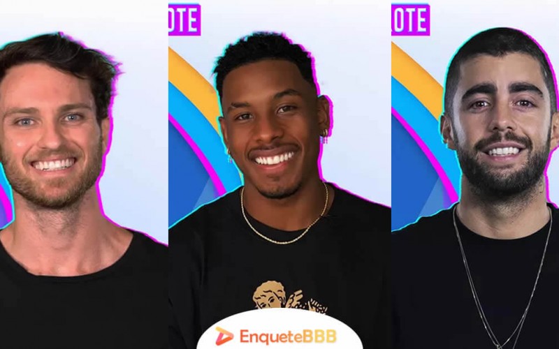Paredão + Votação Enquete BBB 22 Gshow: Lucas, Paulo André ou Pedro Scooby?, quem deve sair?