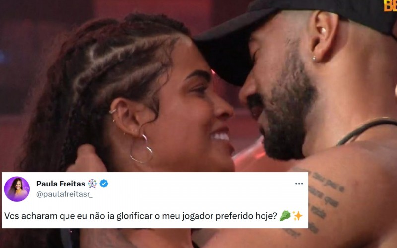 Após Jogo da Discórdia, Paula exalta Ricardo nas redes sociais