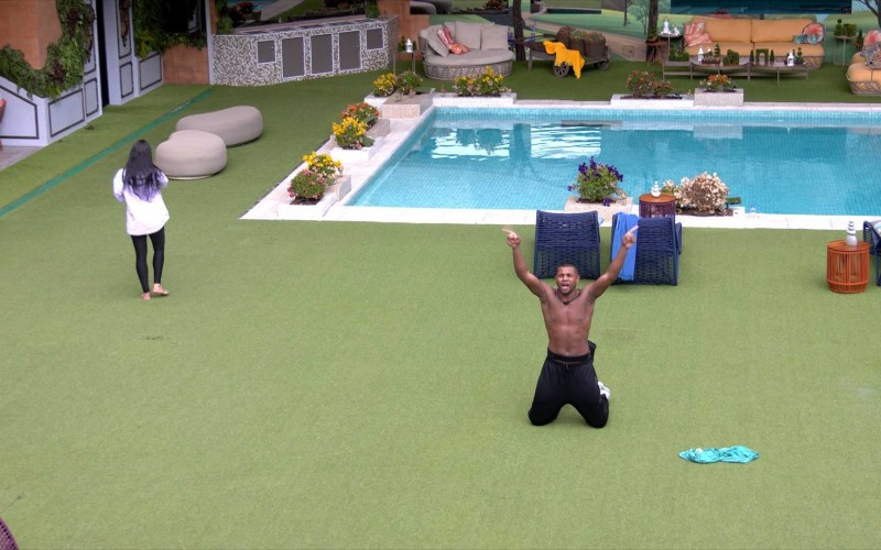 Davi comemora resultado na Prova do Finalista do BBB 24: 
