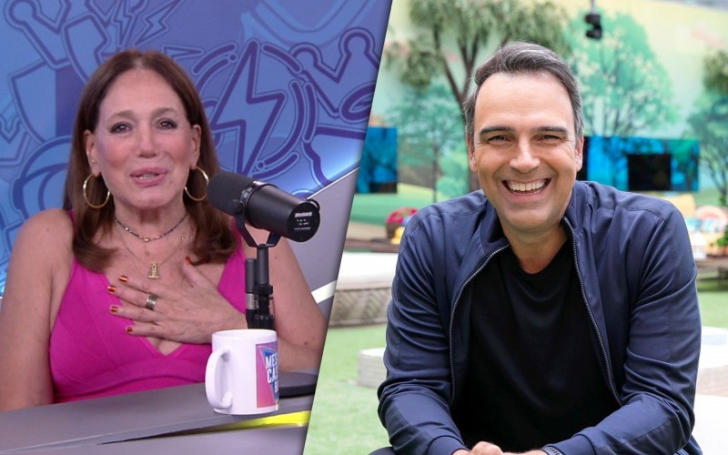 Susana Vieira elogia Tadeu Schmidt durante Mesacast do BBB 24