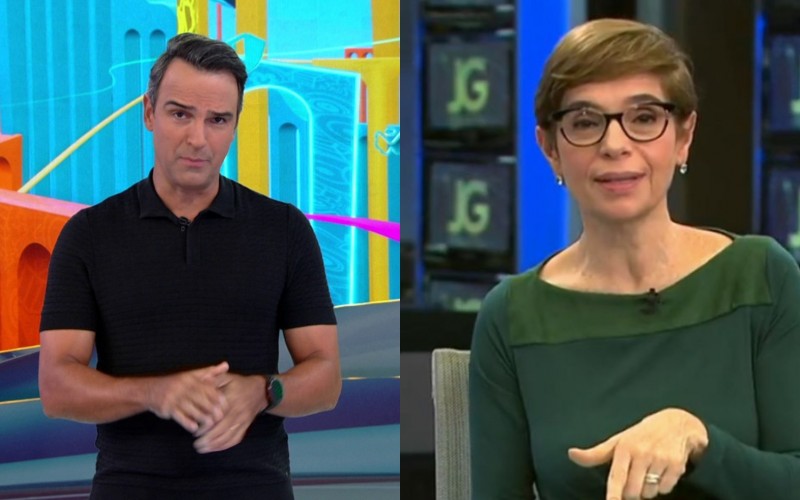 Tadeu Schmidt manda recado para Renata Lo Prete: 