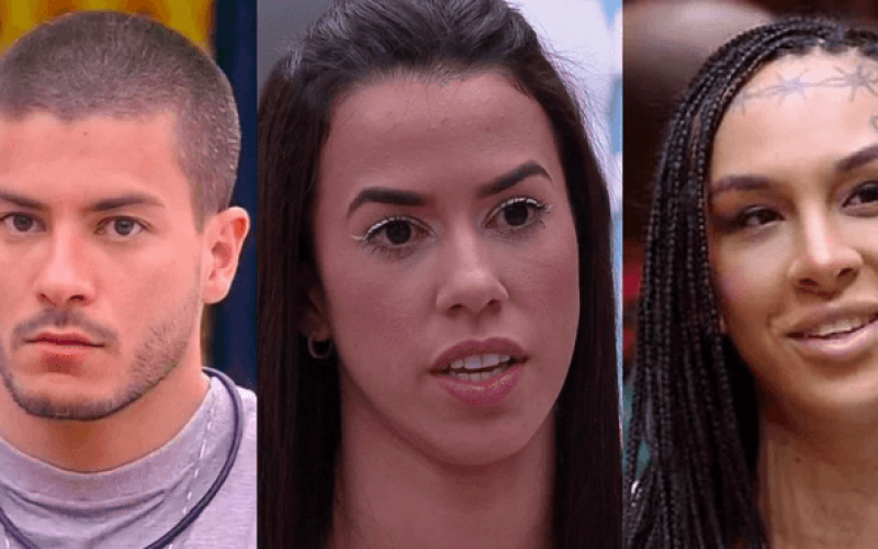 Enquete BBB22: Arthur, Larissa e Linn estão no paredão; vote em quem você quer que saia!