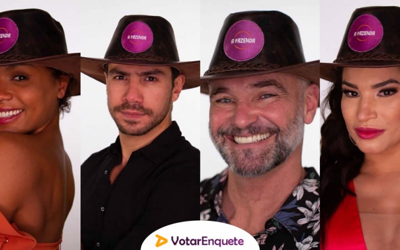 Lidi Lisboa, Mateus Carrieri, Mariano e Raissa Barbosa formam a 11ª roça